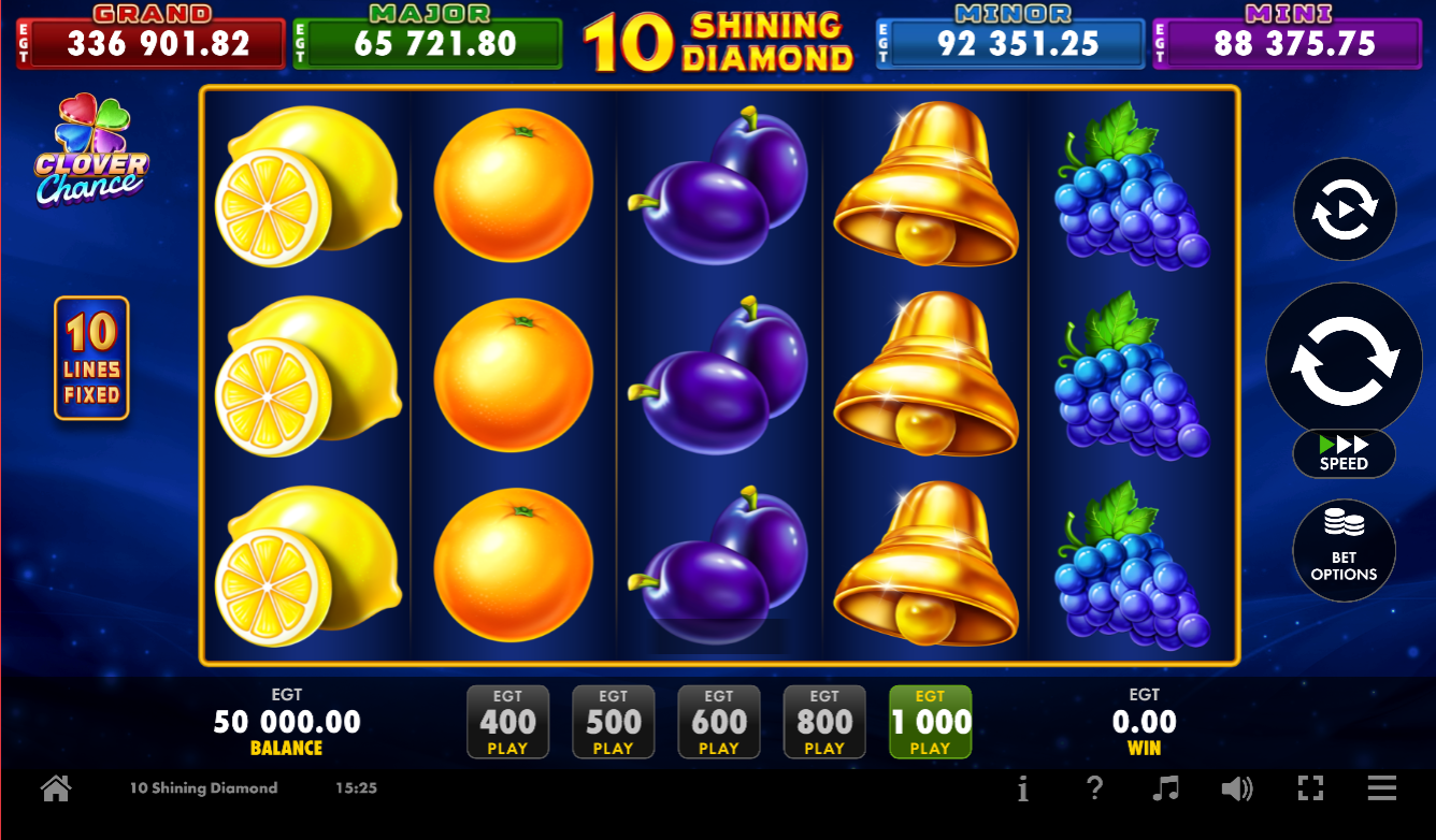 10 Shining Diamond Pick and Win slot gameplay