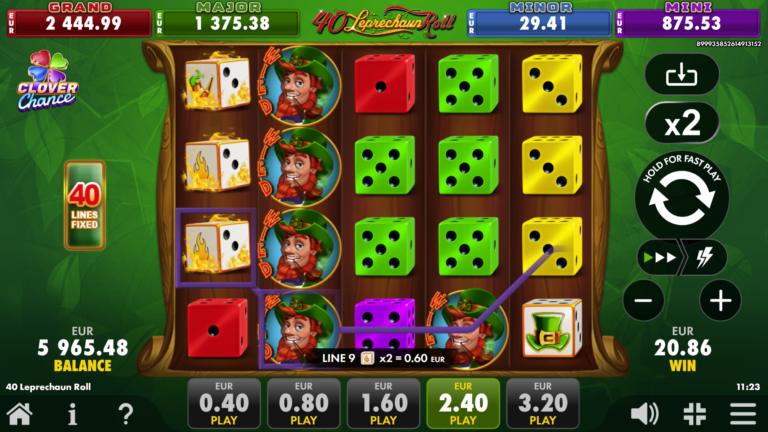 40 Leprechaun Roll gameplay