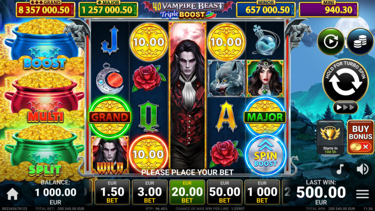 40 Vampire Beast Triple Boost Golden Coins Link gameplay