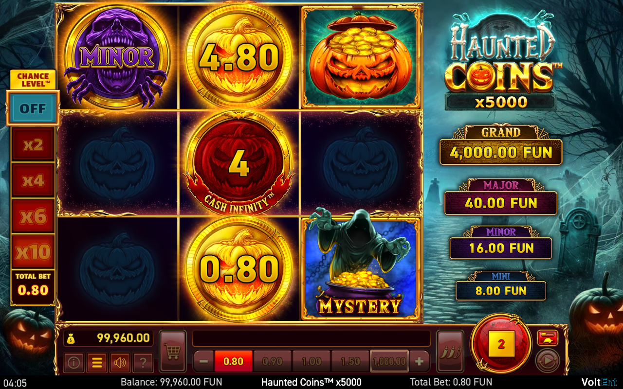 Haunted Coins x5000 gameplay