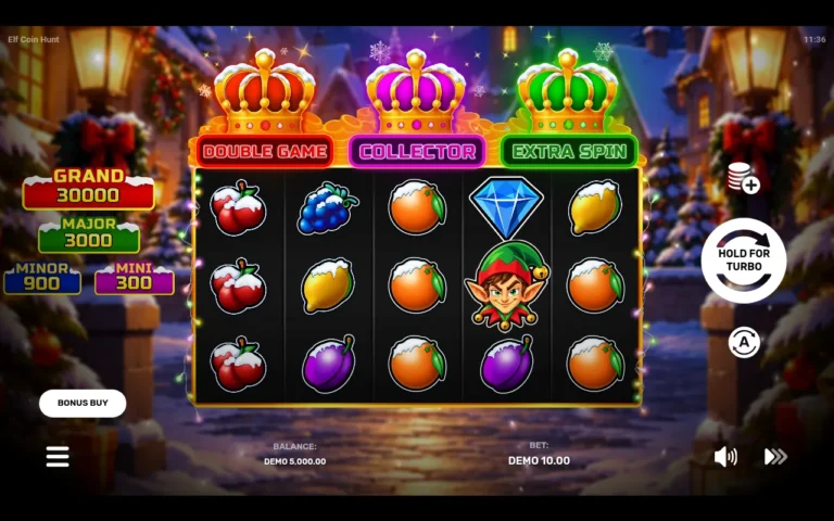 Elf Coin Hunt slot gameplay