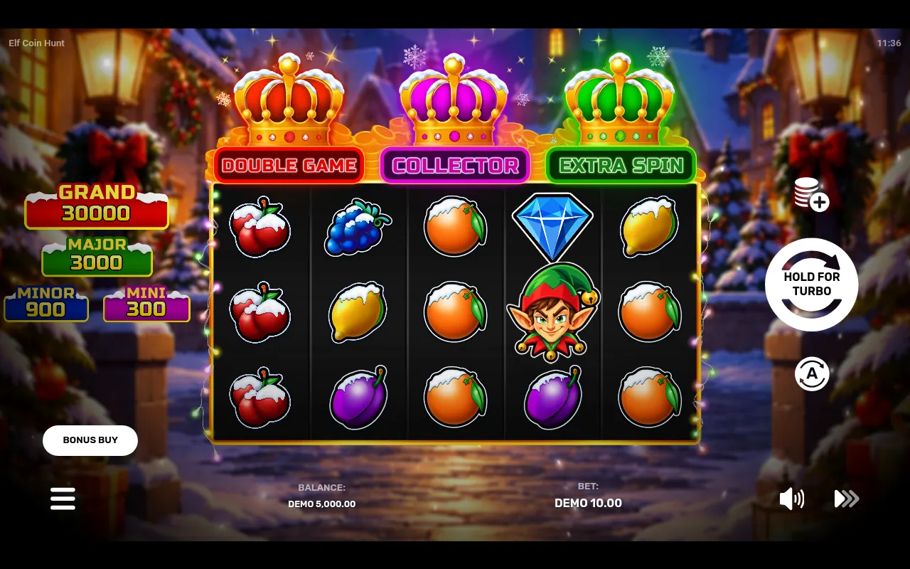 Elf Coin Hunt slot gameplay