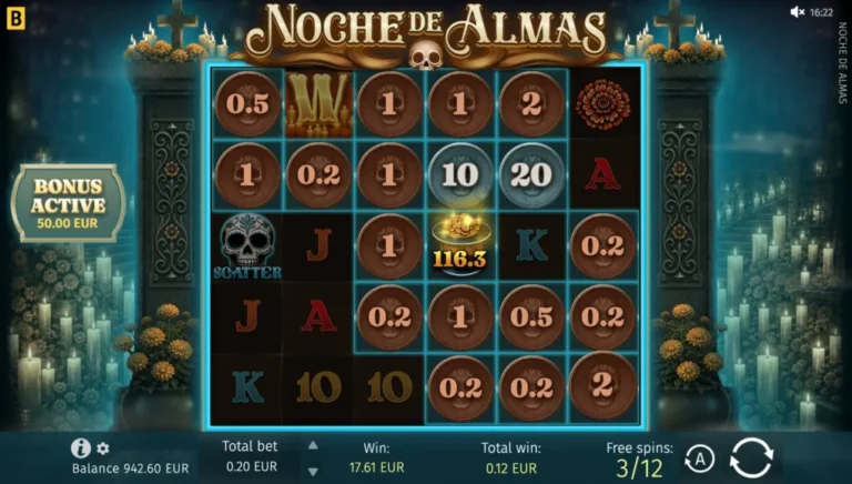 Noche de Almas slot gameplay