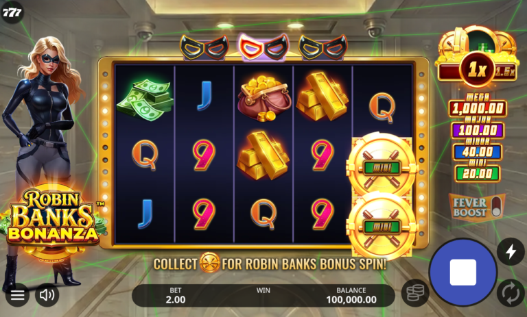 Robin Banks Bonanza slot screenshot