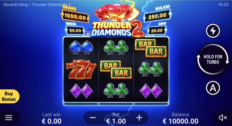 Thunder Diamonds 2: Hold and Win gameplay