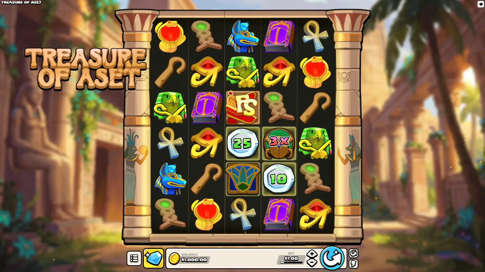 Treasure of Aset gameplay