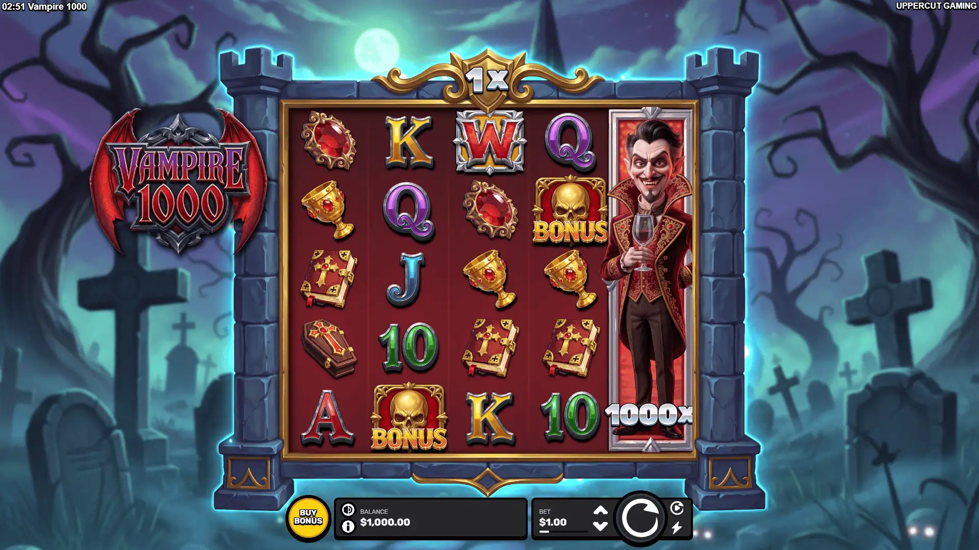 Vampire 1000 gameplay